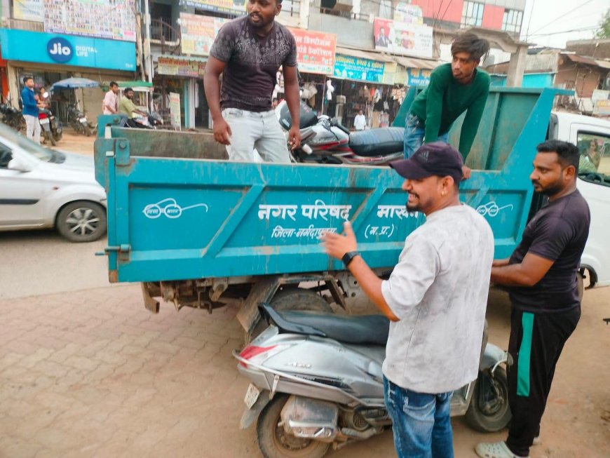 कलेक्टर के निर्देश पर अतिक्रमण हटाने की हुई कार्यवाही