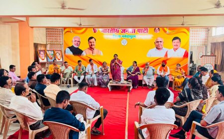 भाजपा नगर मंडल की बैठक संपन्न समरसता अभियान पर हुआ मंथन