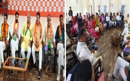 भाजपा की जिला स्तरीय बैठक सम्पन्न