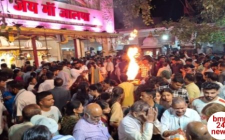 मां जालपा देवी दर्शन के लिए उमड़ रही भीड़