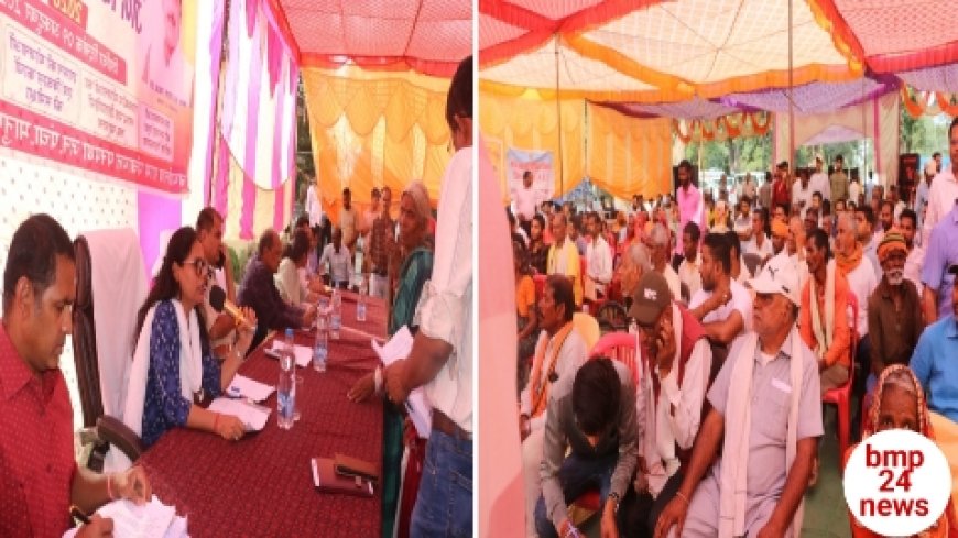 सेवा संकल्प अभियान के तहत ग्राम पनपथा में आयोजित हुआ मुख्यमंत्री जन विश्वास शिविर