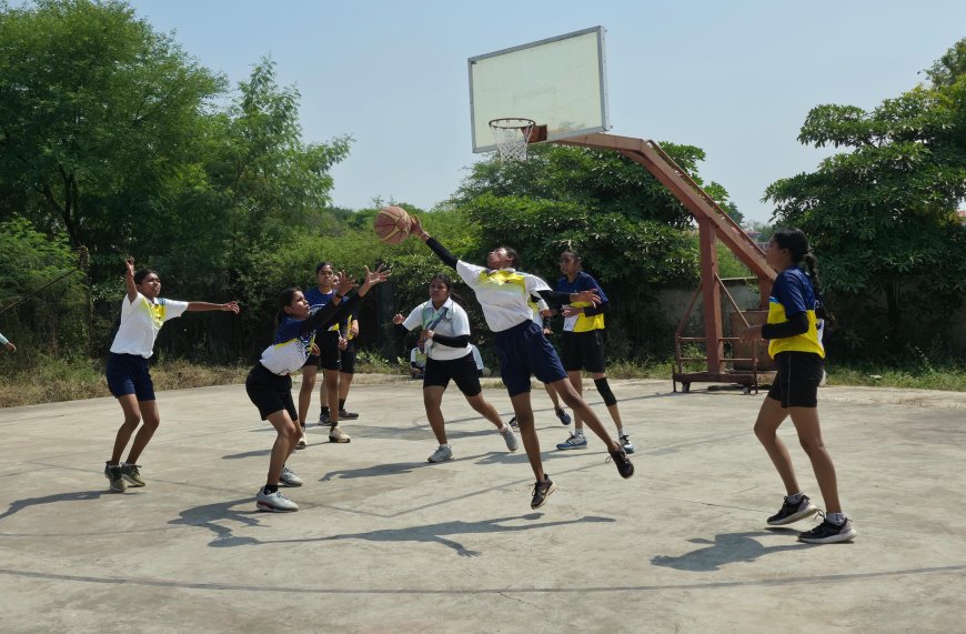 जिला स्तरीय महिला बास्केटबॉल प्रतियोगिता आयोजित